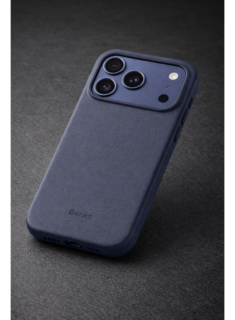 بينكس جراب Benks الفاخر المصنوع من الجلد لهاتف iPhone 17 Pro، متوافق مع زر التحكم بالكاميرا، ومتوافق مع MagSafe، جراب حماية عسكري مصنوع من ألياف كيفلر من دوبونت - Image 3